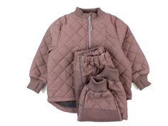 Mikk-line thermal wear twilight mauve with fleece lining